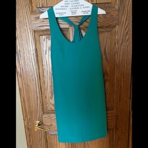 Jcrew teal cross back dress